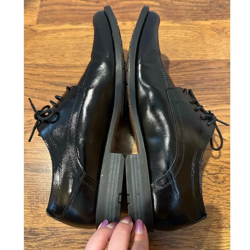 Stacy Adams Calhoun Moc Toe Lace-Up Oxford Dress Shoes Men’s Size 10 Black